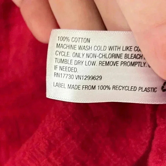 Knox Rose Red Pink button down top size S - Picture 4 of 4